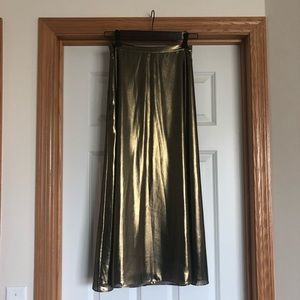 WILFRED ARITZIA Metallic Midi Skirt